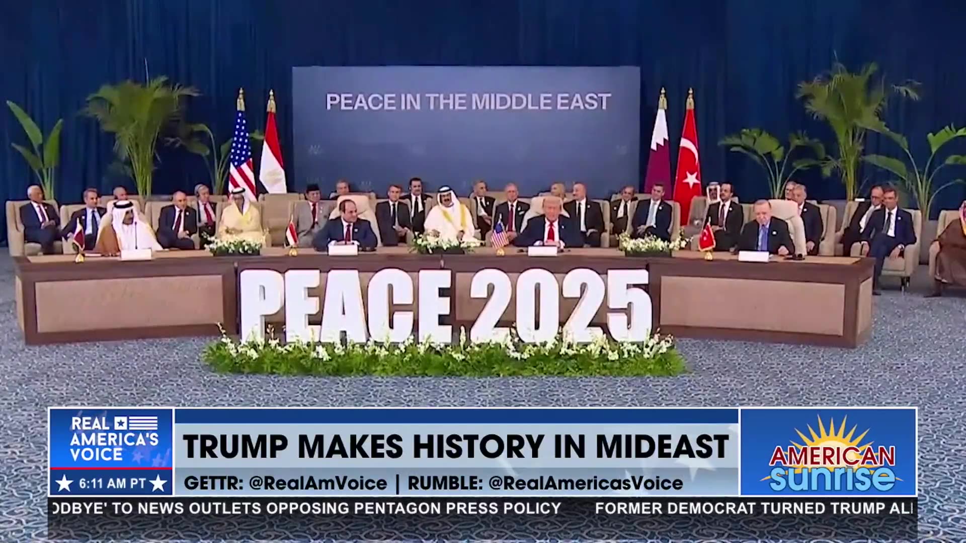 TRUMP MAKES HISTORY IN MIDEAST