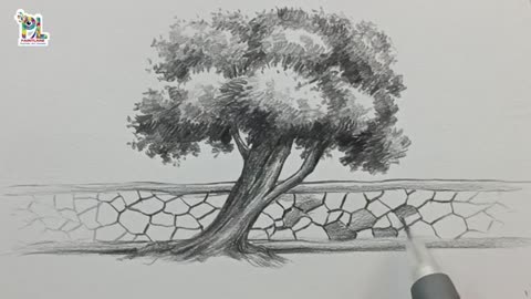 How to draw a tree with pencil step by step | Drawing | Easy Pencil Tutorial