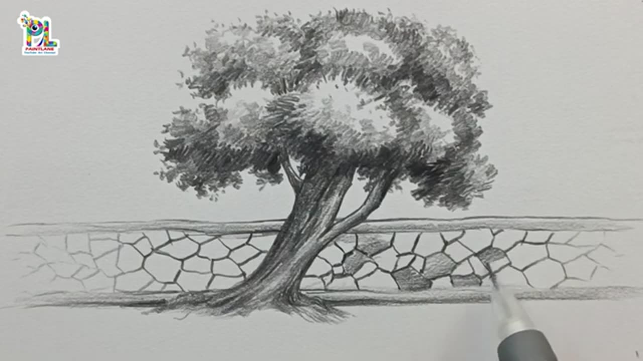 How to draw a tree with pencil step by step | Drawing | Easy Pencil Tutorial