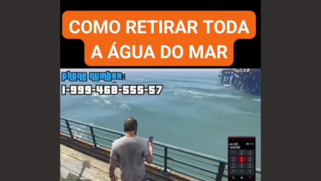 GTA - MOD retirar toda a agua do mar