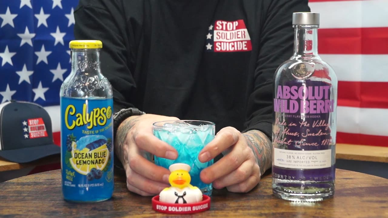 Paul Ansley - Absolut Wild Berri Vodka & Calypso Ocean Blue Lemonade