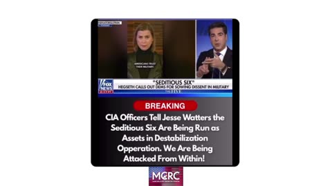 FOX NEWS JESSE WATERS EXPOSES SEDITIOUS SIX PSYOP