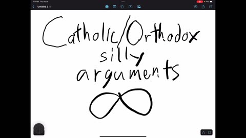 Catholic Orthodox silly arguments infinite
