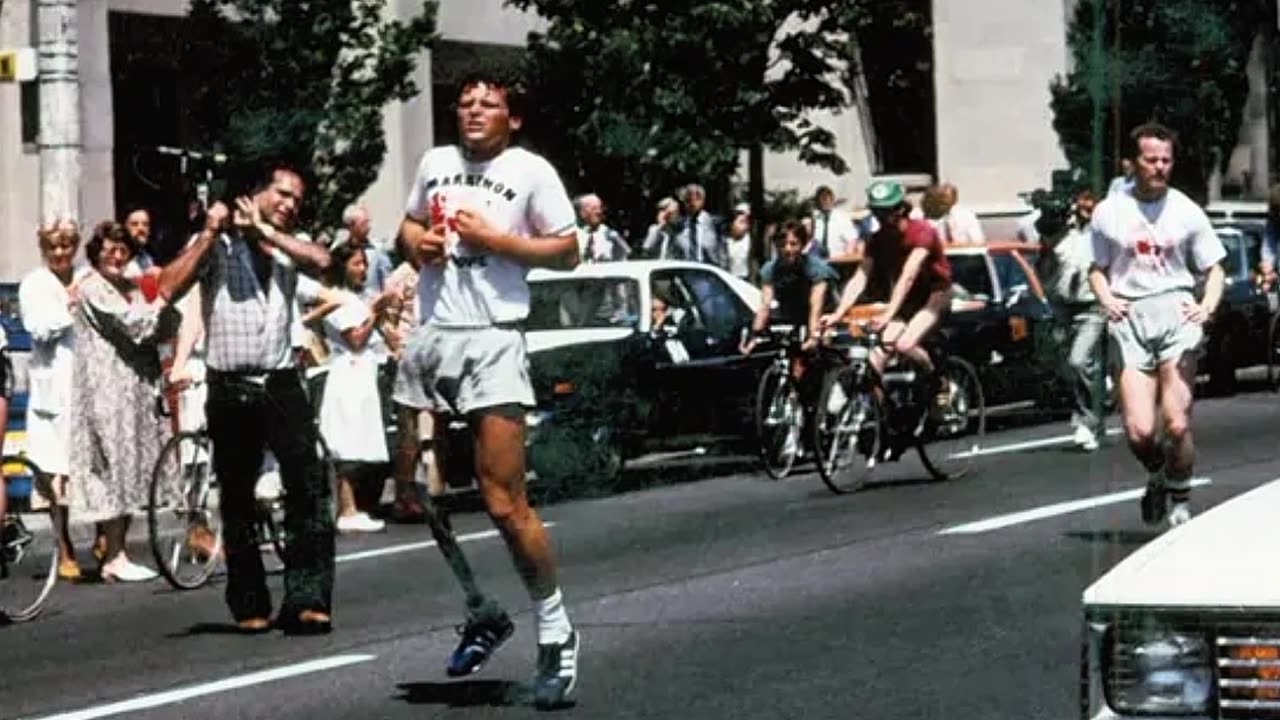 Terry Fox: The Relentless Runner 🏃‍♂️❤️ #Inspiration #Hero