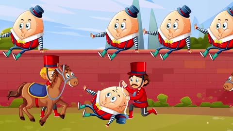 🎶 Humpty Dumpty Like Never Before! Fun & Colorful 2D Animation for Kids! 🎥✨