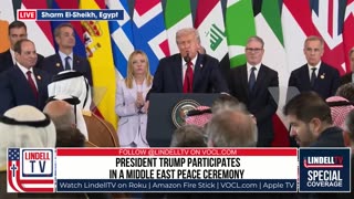 PRESIDENT TRUMP DECLARES PEACE IN THE MIDDLE EAST