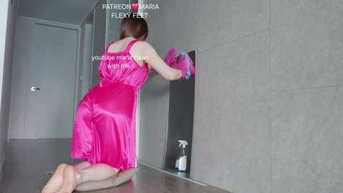 Cleaning motivation clean with me in household gloves housewife clean house