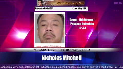 Mugshot TV - Live Arrest Booking Video Stream