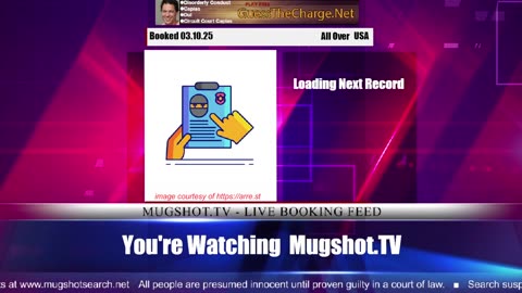 Mugshot TV - Live Arrest Booking Video Stream