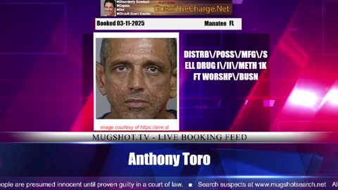 Mugshot TV - Live Arrest Booking Video Stream