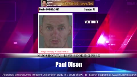 Mugshot TV - Live Arrest Booking Video Stream