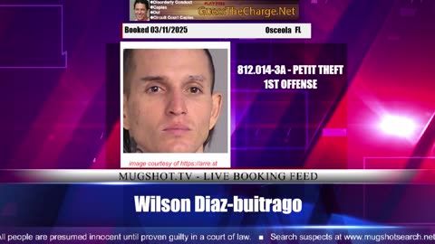 Mugshot TV - Live Arrest Booking Video Stream