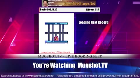 Mugshot TV - Live Arrest Booking Video Stream