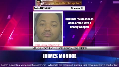 Mugshot TV - Live Arrest Booking Video Stream