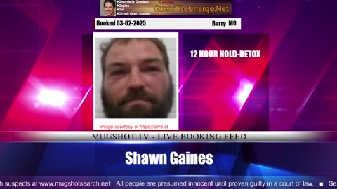 Mugshot TV - Live Arrest Booking Video Stream