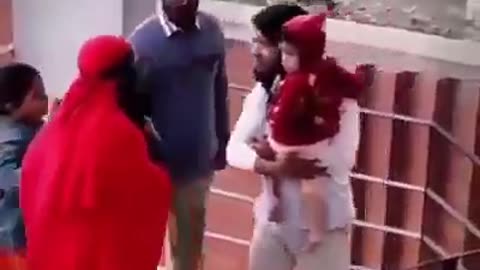 muslim beats wife