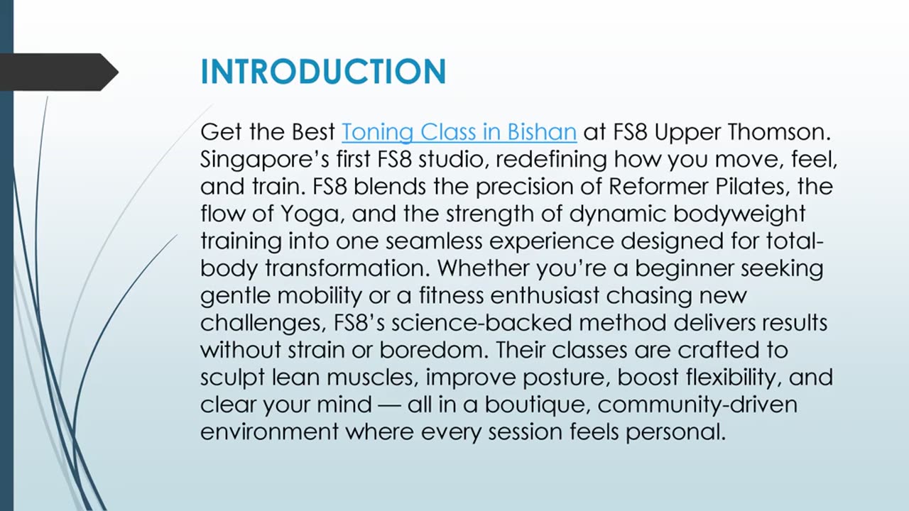 Get the Best Toning Class in Bishan