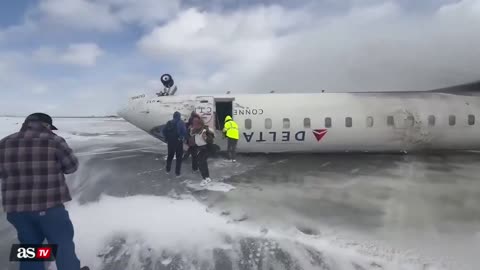 How Does A Plane Land On Its Roof? ALL SURVIVED-TORONTO 2-17-24