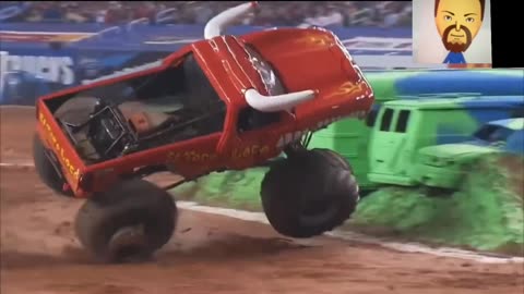 Monster Jam 2008 Freestyle Crashes and Highlights (REACTION)