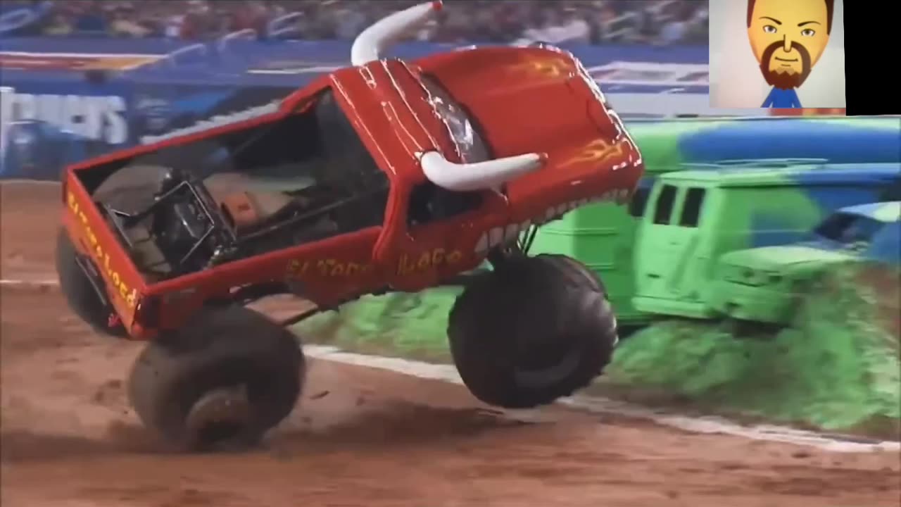 Monster Jam 2008 Freestyle Crashes and Highlights (REACTION)