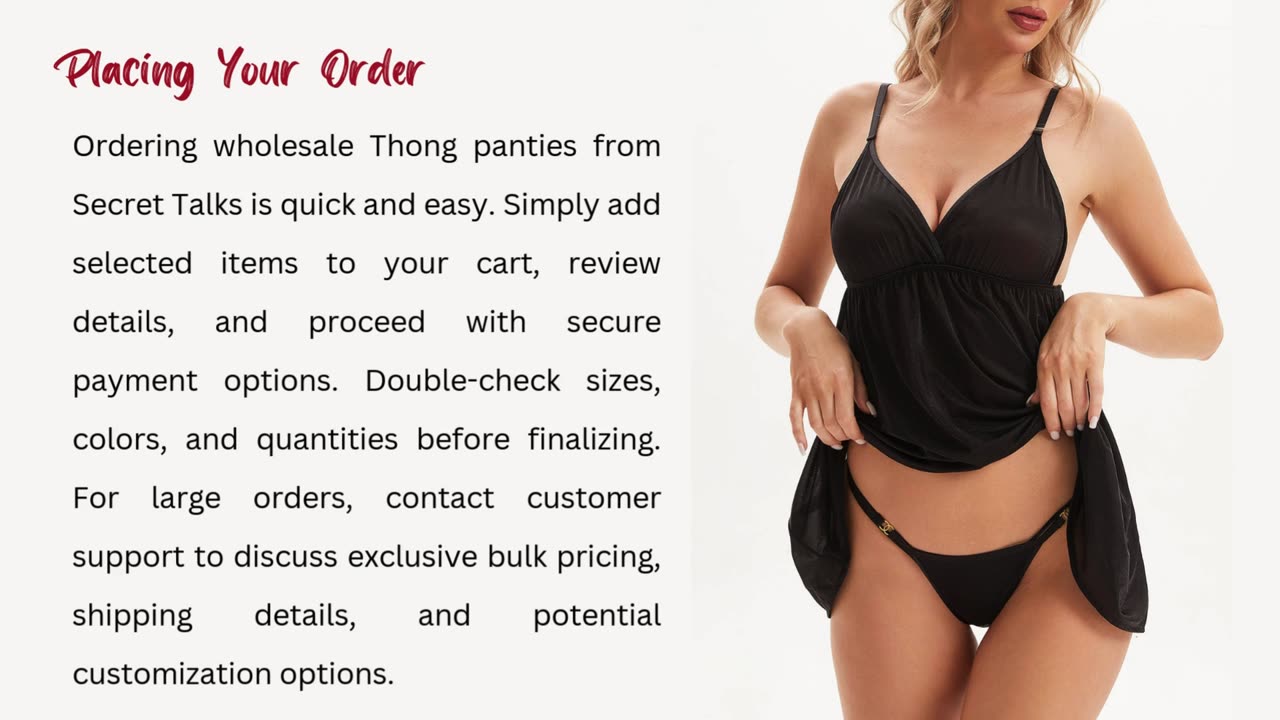 How To Buy wholesale Thong panties in Bulk From Secret Talks