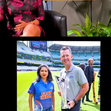 "A GOOSEBUMP moment" - carrying the cricket trophy at the MCG. 🏆