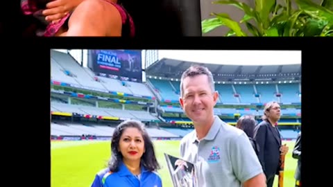 "A GOOSEBUMP moment" - carrying the cricket trophy at the MCG. 🏆