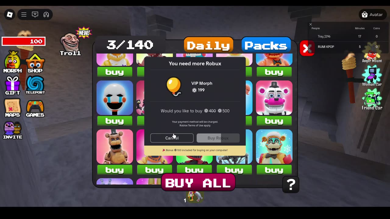 jackie find all fnaf movie morphs