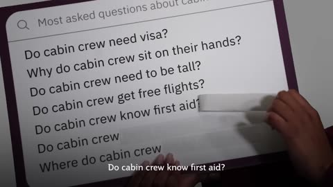 Most asked questions about cabin crew