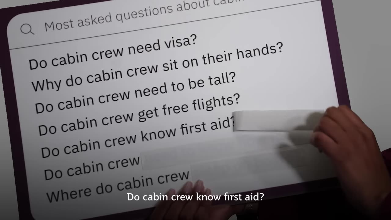 Most asked questions about cabin crew