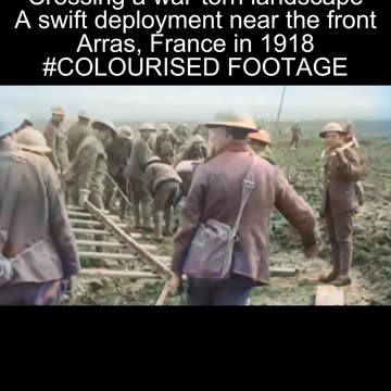 British cavalry units on the move near Arras 1918