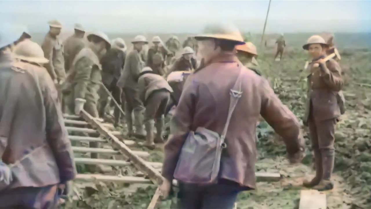 British cavalry units on the move near Arras 1918