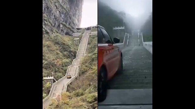 Chery attempted to replicate the Range Rover's viral «Stairway to