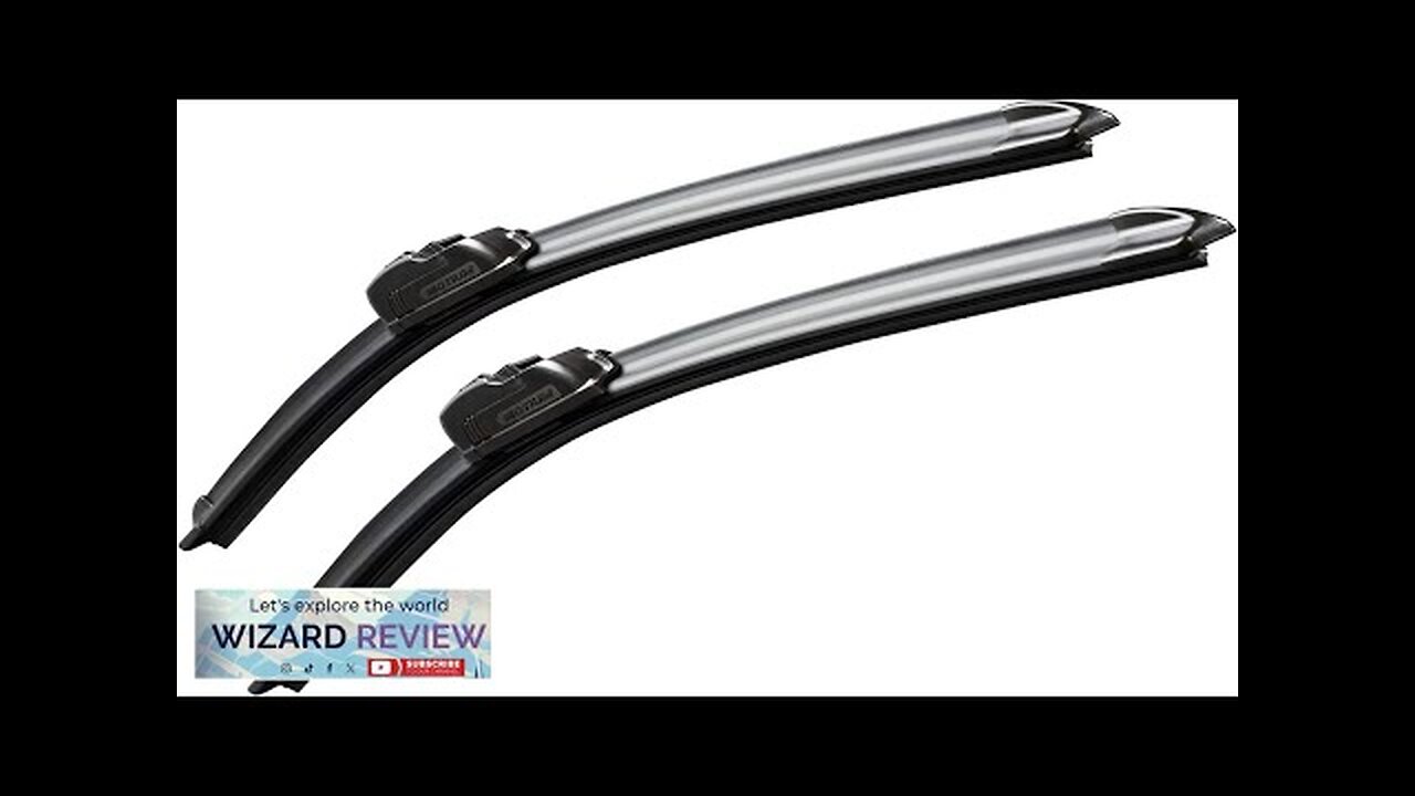 MOTIUM OEM QUALITY Premium All-Season Windshield Wiper Blades (26"+19" pair for front Review