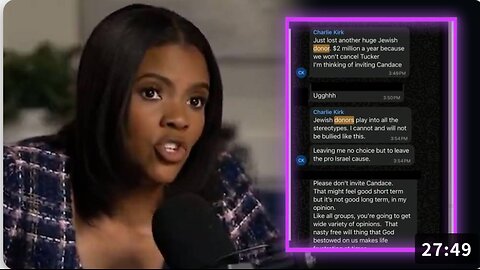 Candace Owens Vindicated? Popular Talk Show Host Releases Texts Proving Charlie Kirk Was Planning To Officially Leave The Israel First Movement Days Before His Death
