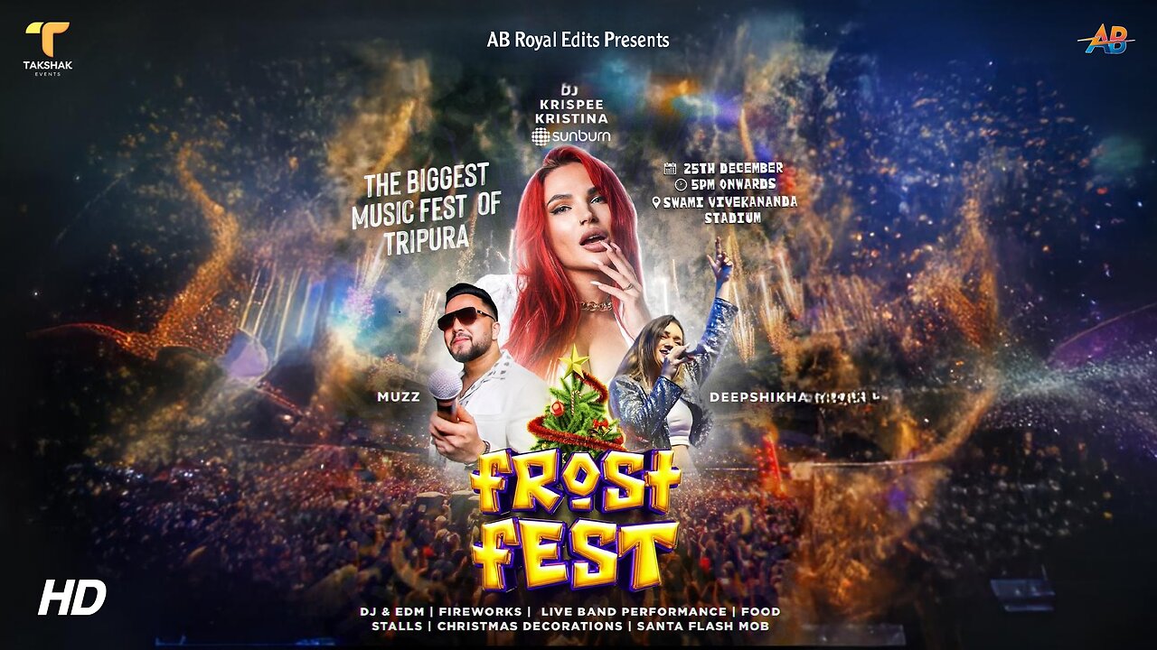 Frost Fest Event on Agartala | Krispee Kristina | Takshak Events | AB Royal Edits