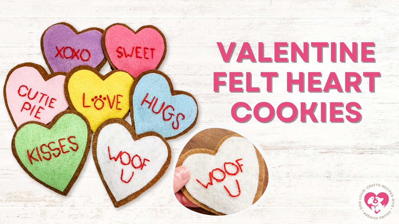 Felt Valentines Cookies