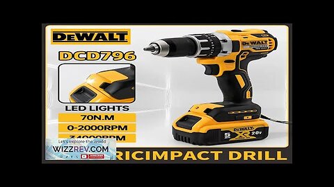 DeWalt DCD796 Power Tool Electric Drill Drive Rechargeable 20V Lithium Battery Brushless Review