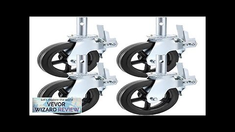 VEVOR 4 Pack Scaffolding Caster Wheels 8 x 2 Inch with Dual Review