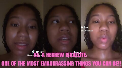 RE: A HEBREW ISRAELITE: ONE OF THE MOST EMBARRASSING THINGS YOU CAN BE!! #huurt #esau #edomites GMS
