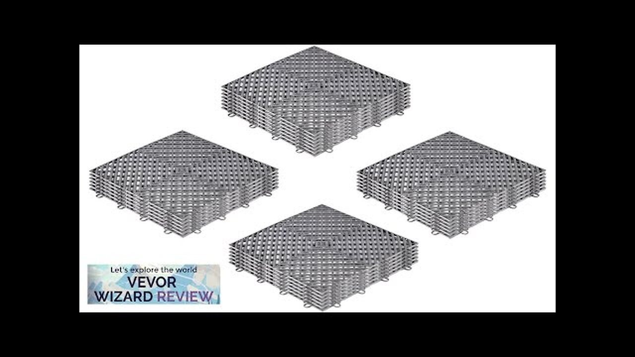 VEVOR Tiles Interlocking 25 PCS Gray Drainage Tiles 12x12x0.5 Inches Deck Tiles Review