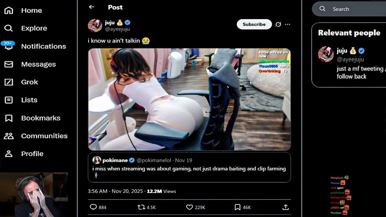 Pokimane is going viral again..