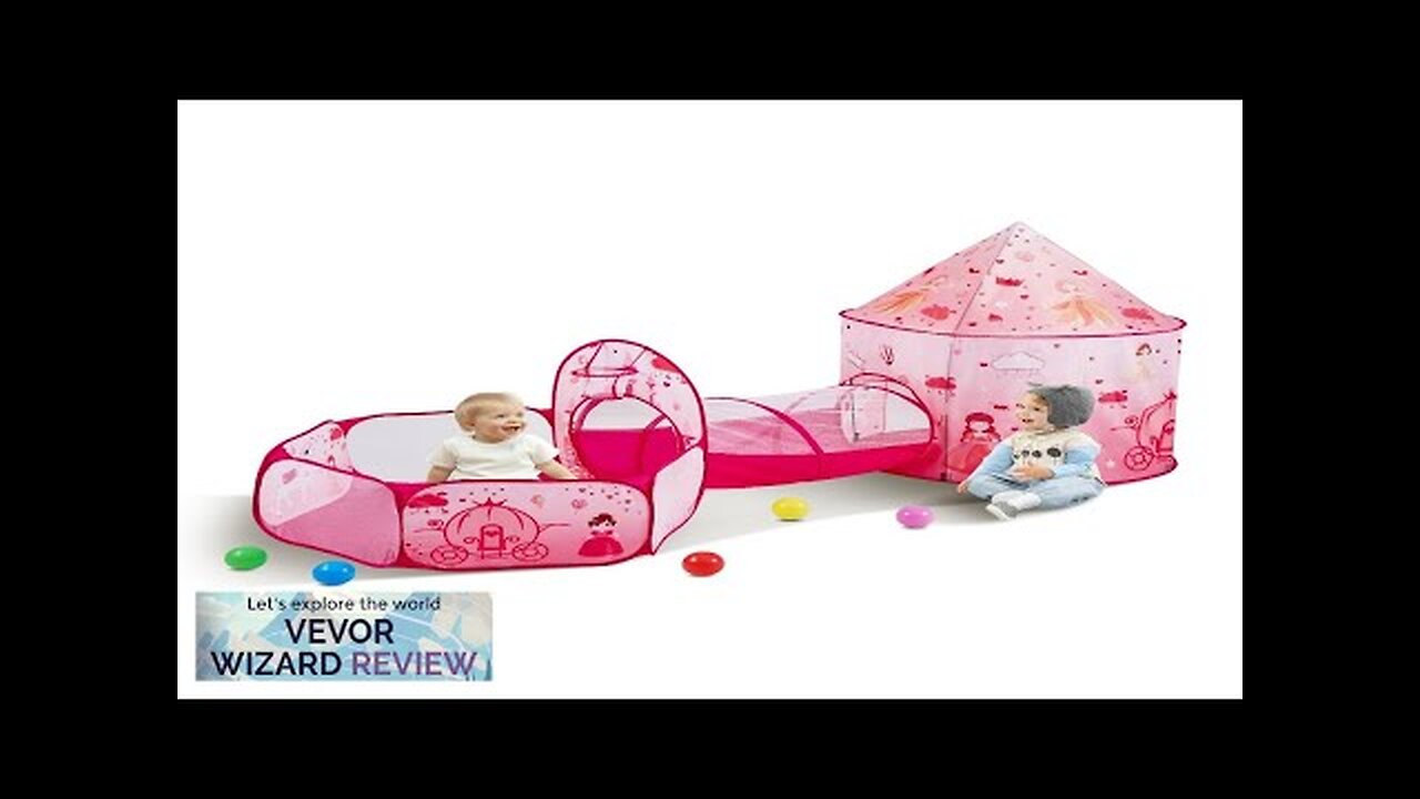 VEVOR 3 in 1 Kids Play Tent with Tunnel for Girls Princes Review