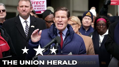 Democratic Lawmakers Hold a Rally at VA Headquarters