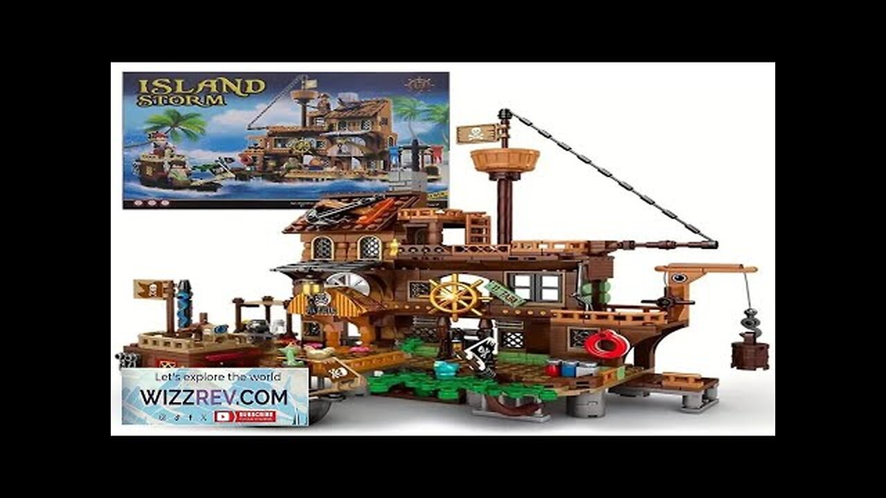 Creative Medieval Pirate Island Fortress Castle Building Blocks Adventure Ship Log Cabin Review