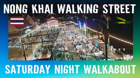 Nong Khai Walking Street - Saturday Nightlife On The Mekong River In Northern Isaan, Thailand TV