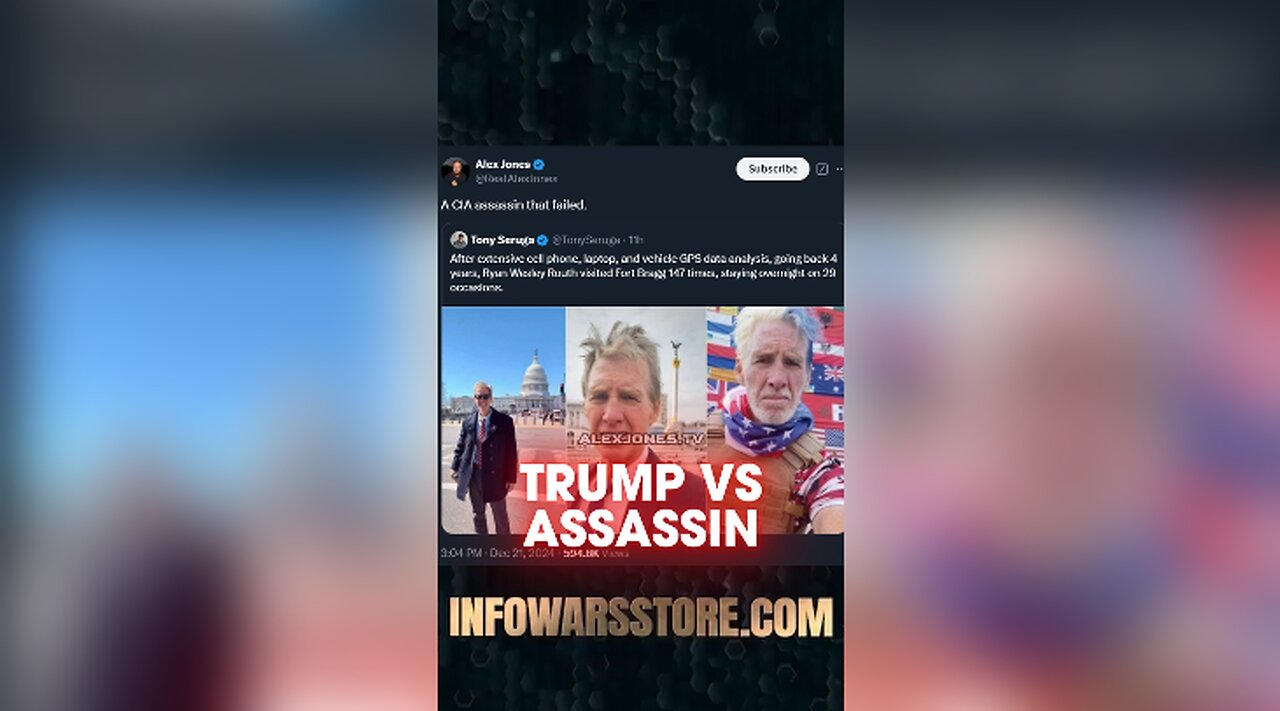 Trump Assassin Trained by Military - Alex Jones on X