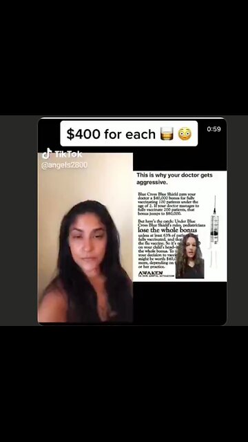 Doctors and Hospitals are getting paid to kill you. As much as $80,000 per 200 jabbed. (Genocide)