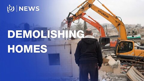 Israeli forces demolish palatinian's house near Ramallah