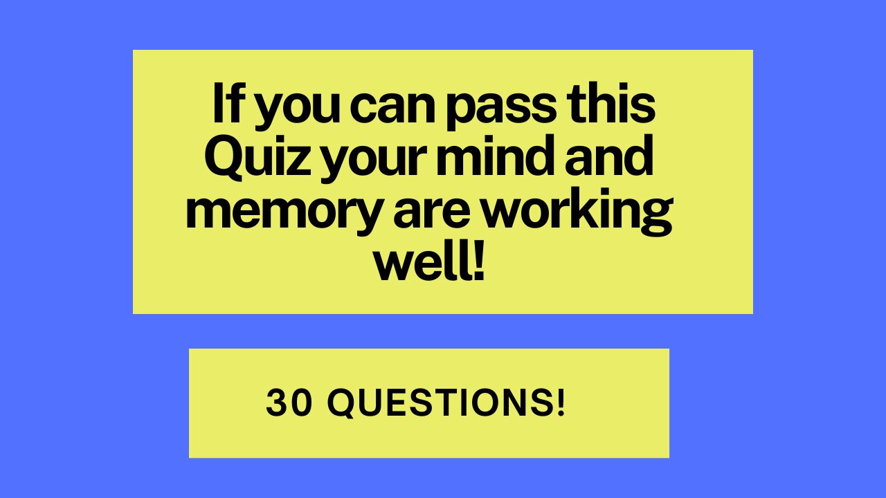 "Mind Marathon: 30 Questions to Test Your Mental Mettle!"